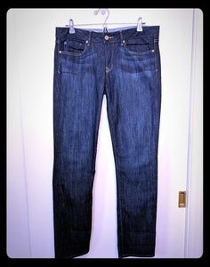 Gap 1969 Real straight dark denim jeans
